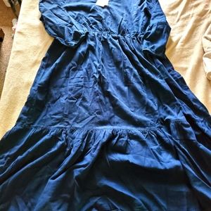 Long denim dress